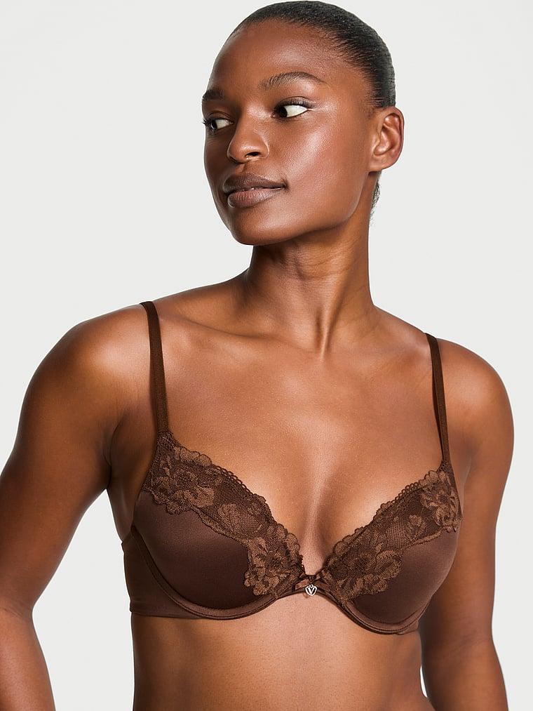 Lace-Trim Push-Up Bra Product Image