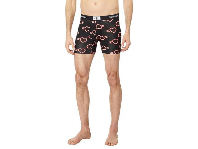 Calvin Klein Underwear 1996 Vday Cotton Boxer Brief (Neon Heart Men's Underwear Product Image