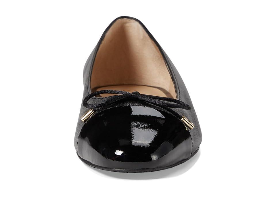 Stuart Weitzman Sleek Cap Toe Bow Flat Product Image