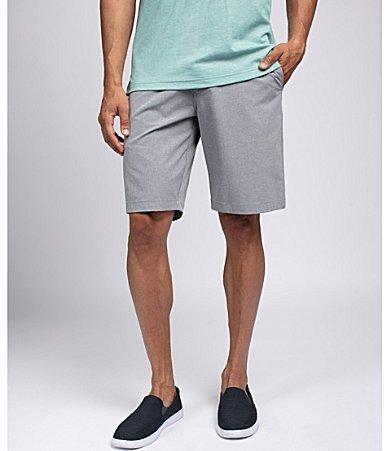 TravisMathew Beck Tic Weave Performance Stretch 9.5 Inseam Shorts Product Image