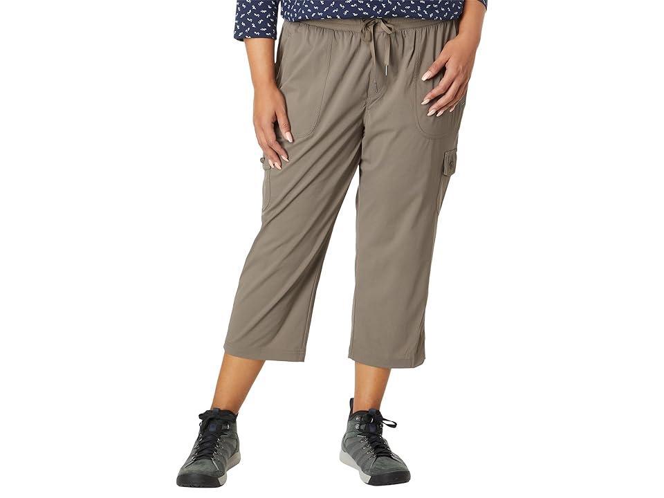 L.L.Bean Plus Size Vista Camp Pants Crop (Toasted Almond) Women's Casual Pants Product Image