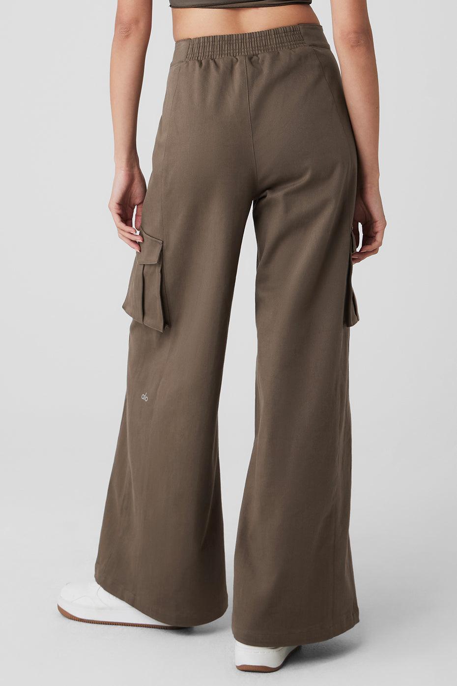 Show Off Cargo Wide Leg Trouser - Olive Tree Female Product Image