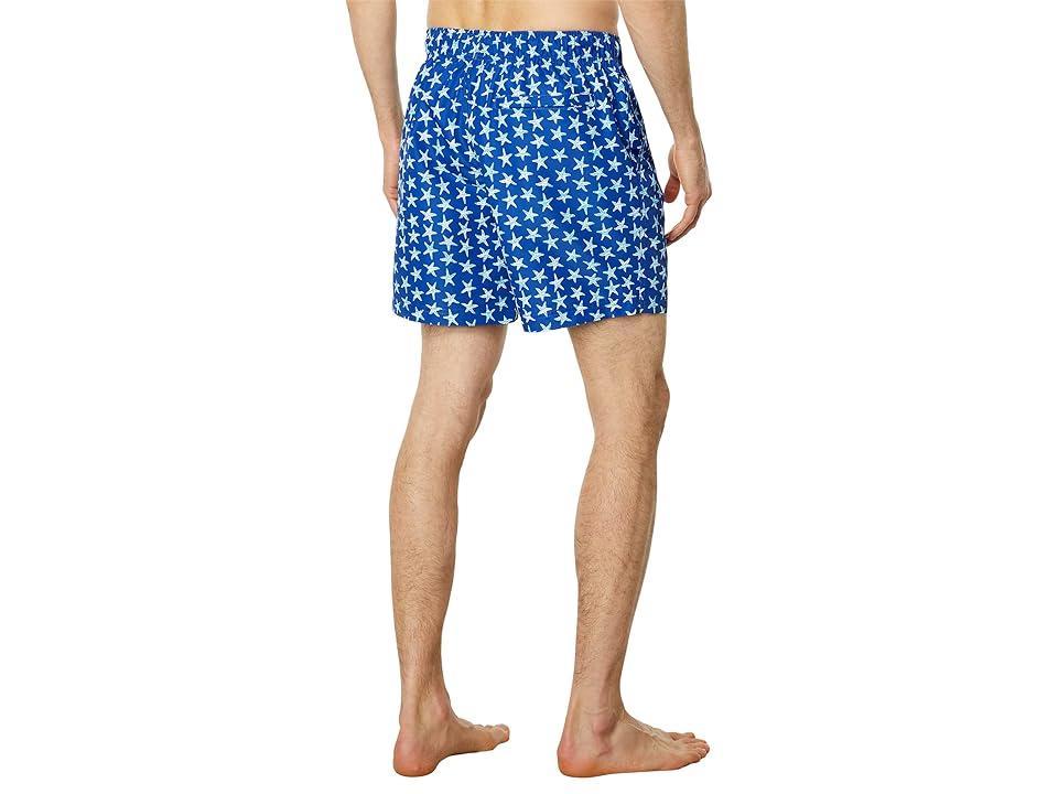 Nautica Sustainably Crafted 6 Printed Swim (Bright Cobalt) Men's Swimwear Product Image