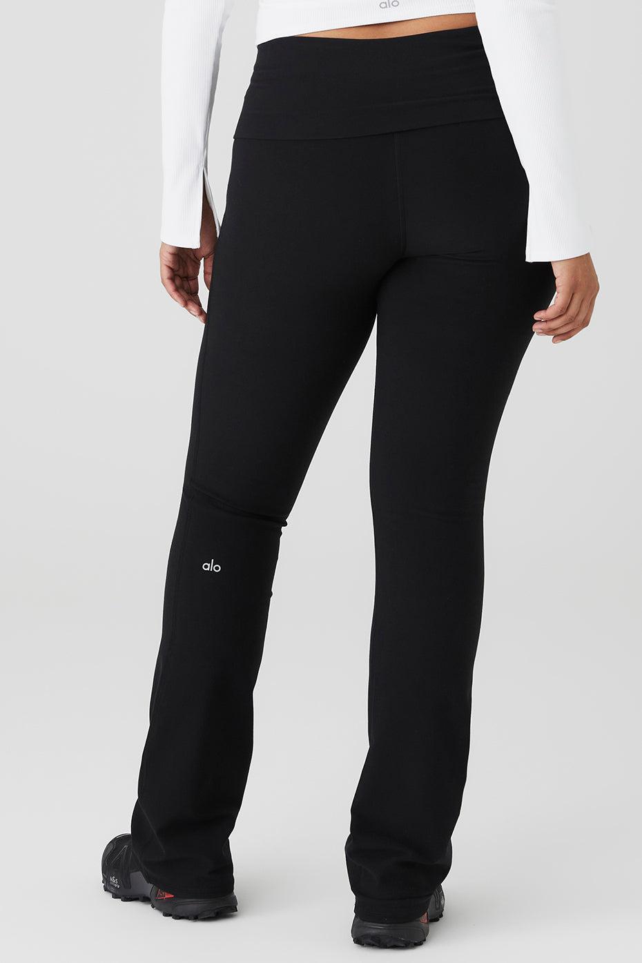 Alosoft Foldover Bootcut Legging - Black Female Product Image