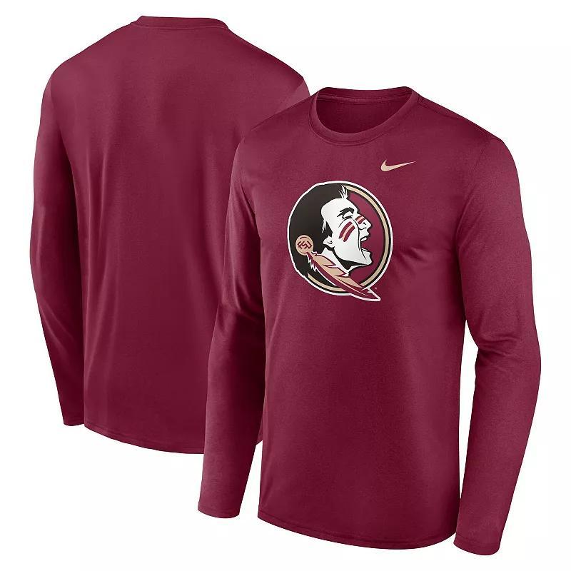 Mens Nike Garnet Florida State Seminoles Primetime Primary Legend Long Sleeve T-Shirt Product Image