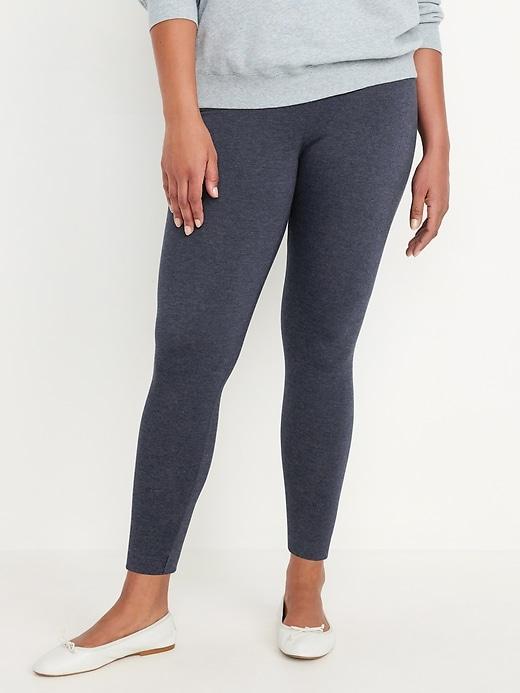 Mid-Rise Jersey Crop Legging Product Image