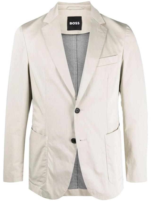 Single-breasted Tailored Blazer In Light Beige 271 Product Image