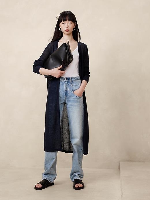 Teia Linen Duster Cardigan Product Image