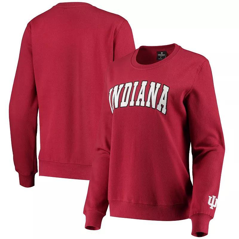 Womens Colosseum Crimson Indiana Hoosiers Campanile Pullover Sweatshirt Product Image