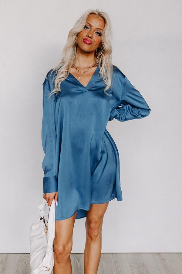 Love Crush Shift Dress in Ocean Blue Product Image