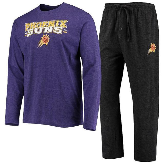 Mens Concepts Sport Black/Purple Phoenix Suns Long Sleeve T-Shirt & Pants Sleep Set Product Image