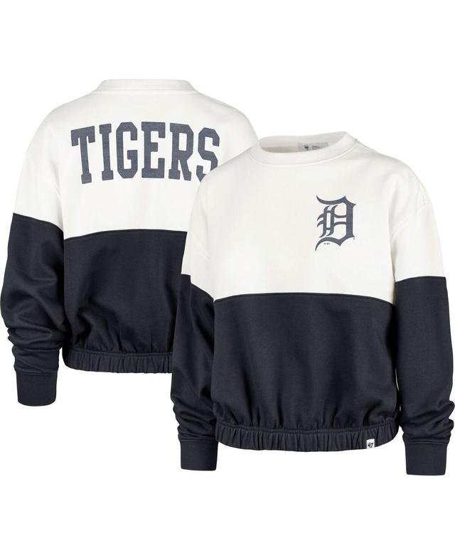 Womens 47 Brand White Detroit Tigers Take Two Bonita Pullover Sweatshirt - White Product Image