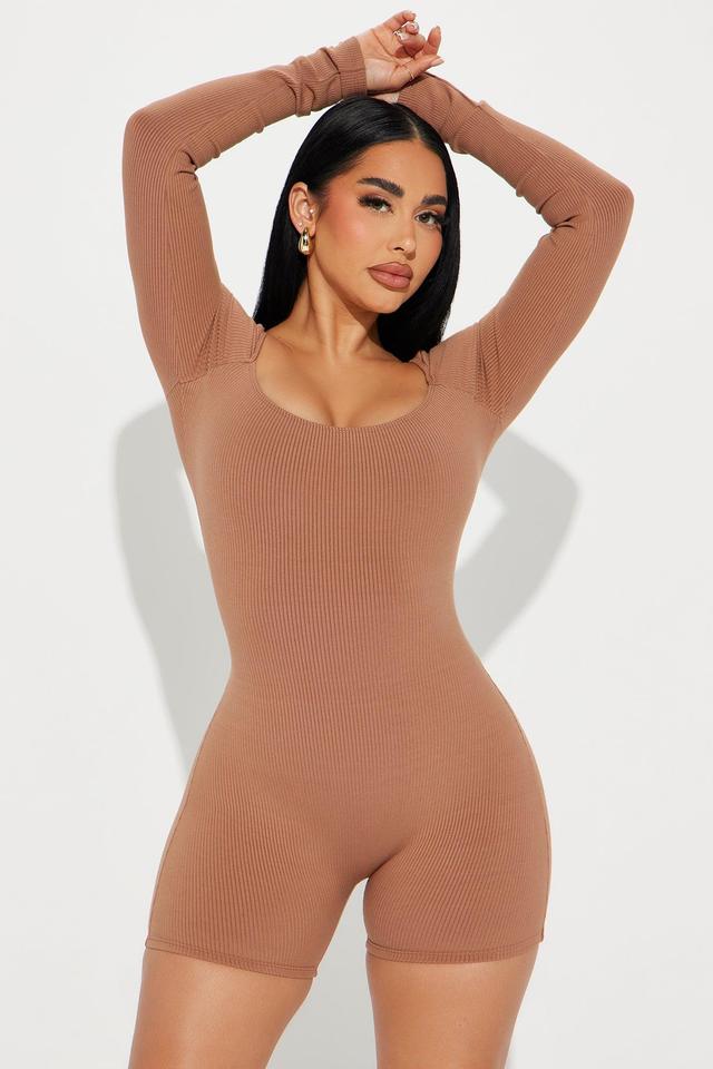 Brynn Snatched Romper - Nude Product Image