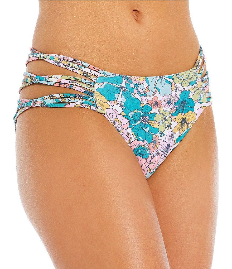 O'Neill Janis Floral Print Boulders Strappy Side Hipster Swim Bottom Product Image