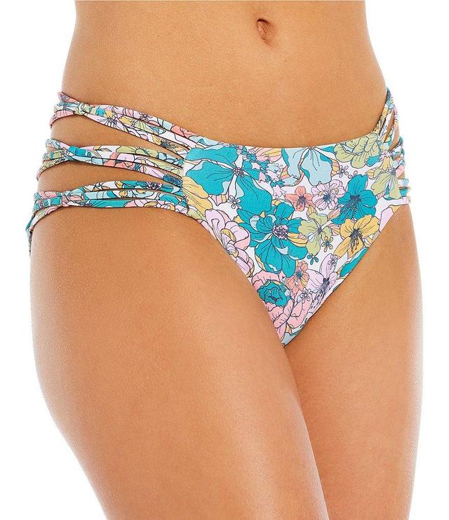 O'Neill Janis Floral Print Boulders Strappy Side Hipster Swim Bottom Product Image