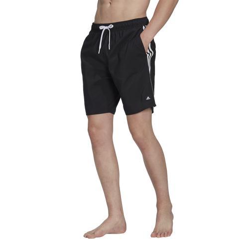 adidas Mens adidas Future Icons 3-Stripes Classic Swim Shorts - Mens Black/White Product Image