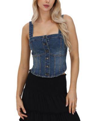 Frye Womens Denim Corset Top Product Image