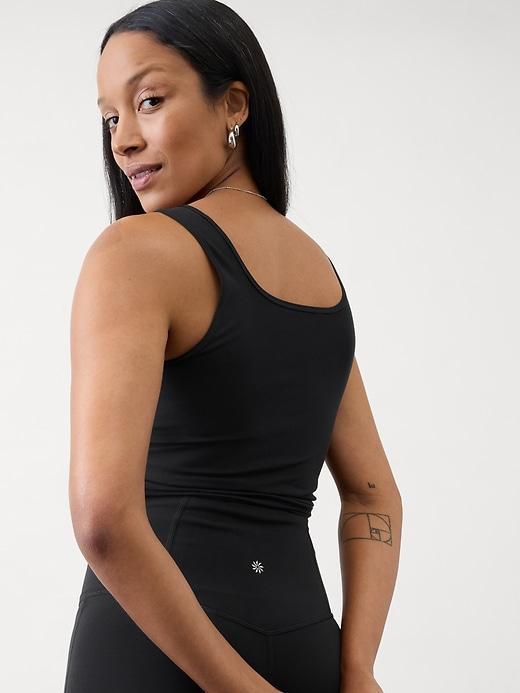 Signature Rib Square Crop Tank Product Image