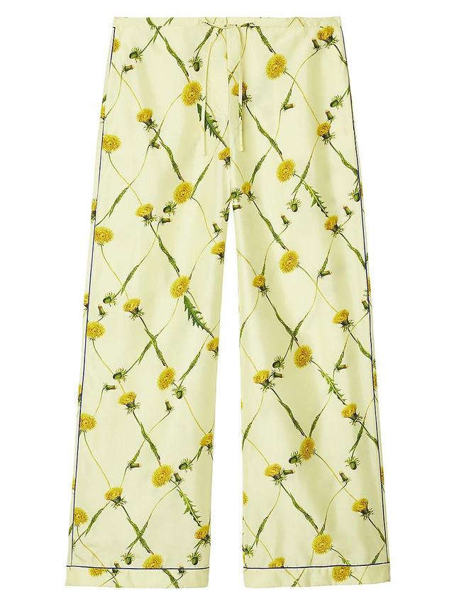 Womens Daffodil Silk Drawstring Pants Product Image