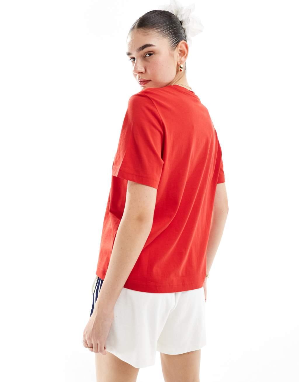 & Other Stories relaxed short sleeve t-shirt in red Product Image