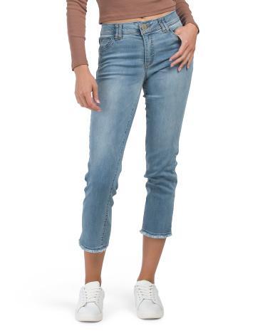 Ab Tech High Rise Slim Straight Jeans for Women | Polyester/Spandex/Rayon product image