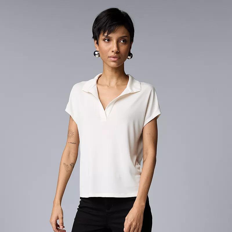 Womens Simply Vera Vera Wang Dolman Polo Product Image