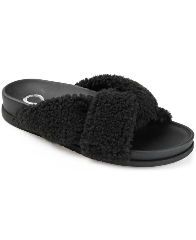 Journee Collection Dalynnda Womens Slippers Dark Grey Product Image