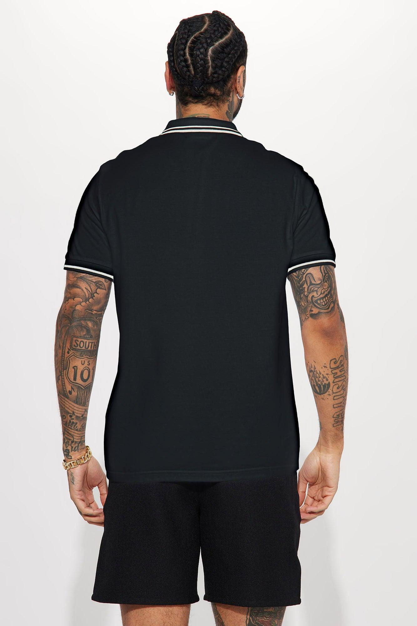 Wilson Short Sleeve Polo - Black Product Image