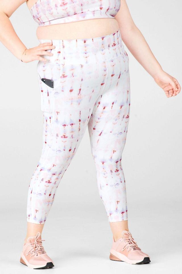 Fabletics Oasis High-Waisted 7/8 Legging Womens pink plus Size 4X Product Image