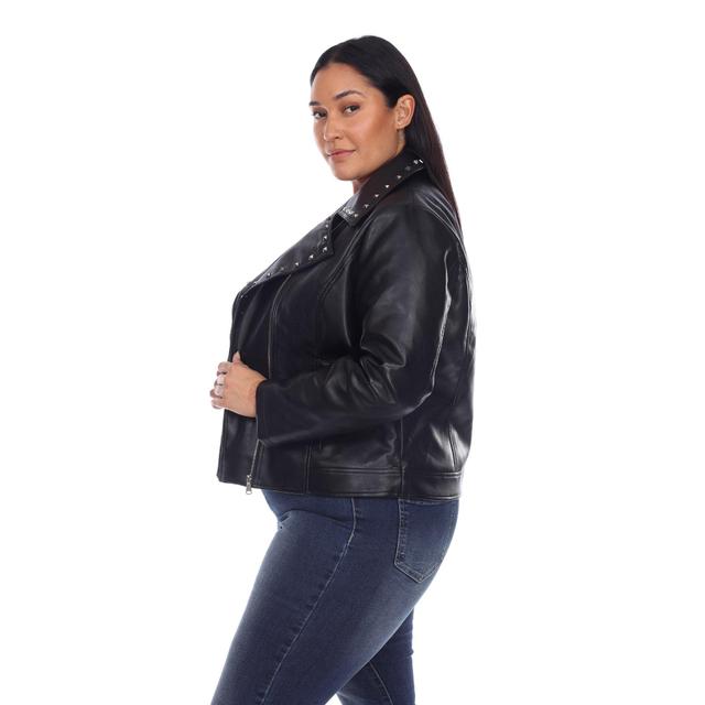 PU Faux Leather Jacket - Plus Product Image