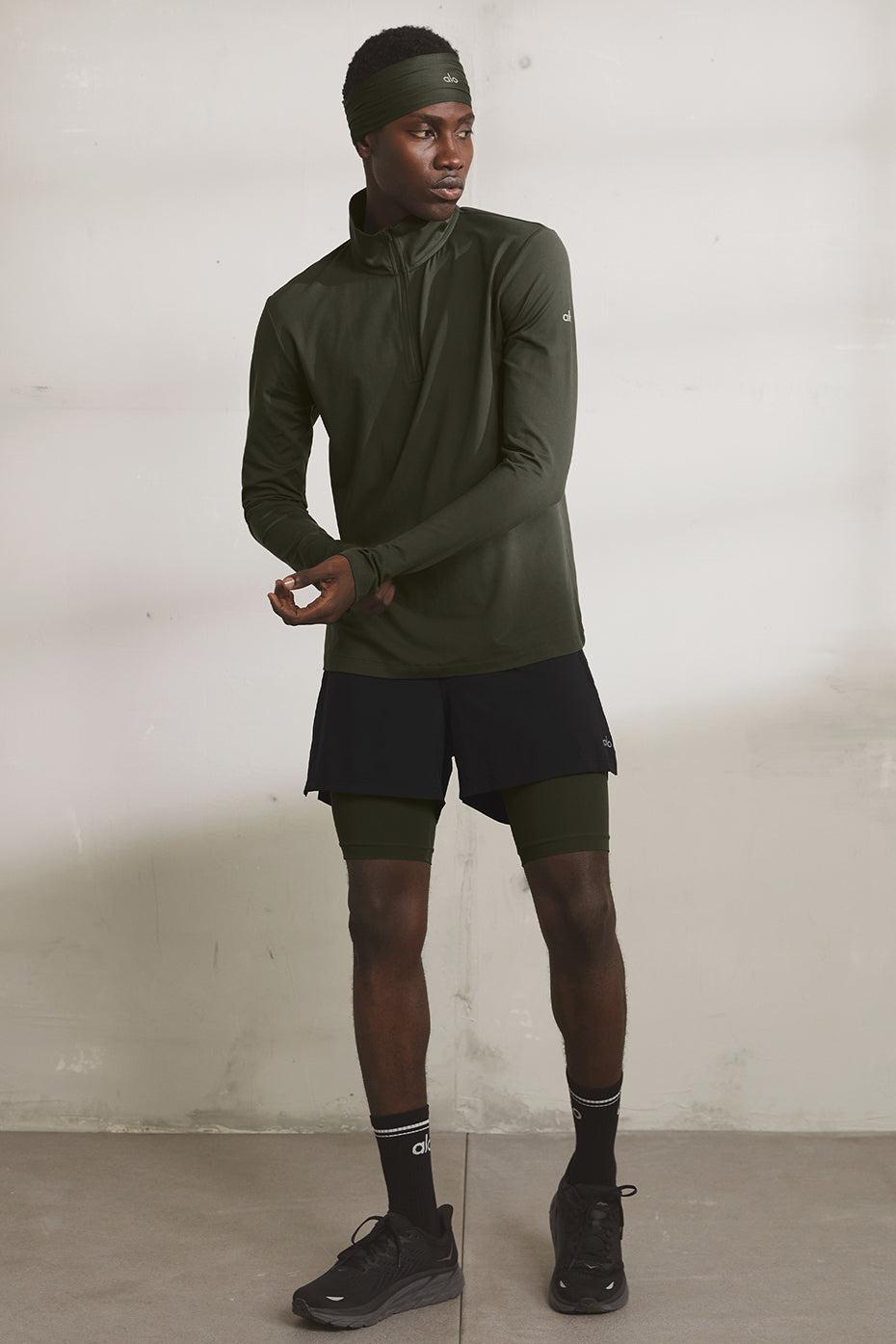 Conquer 1/4 Zip Reform Long Sleeve - Stealth Green Product Image