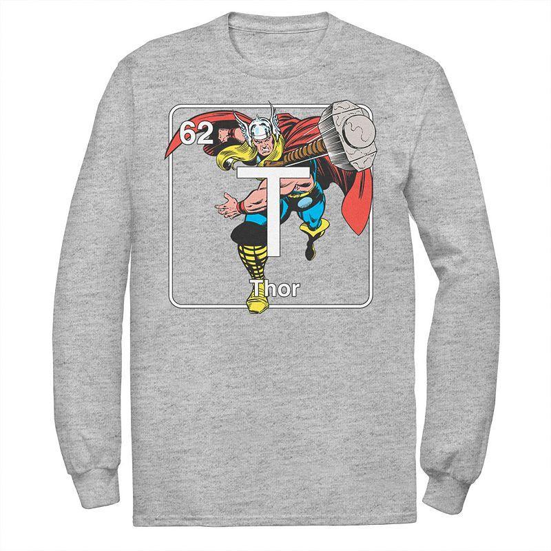 Mens Marvel Avengers Thor Element Tee Athletic Grey Product Image