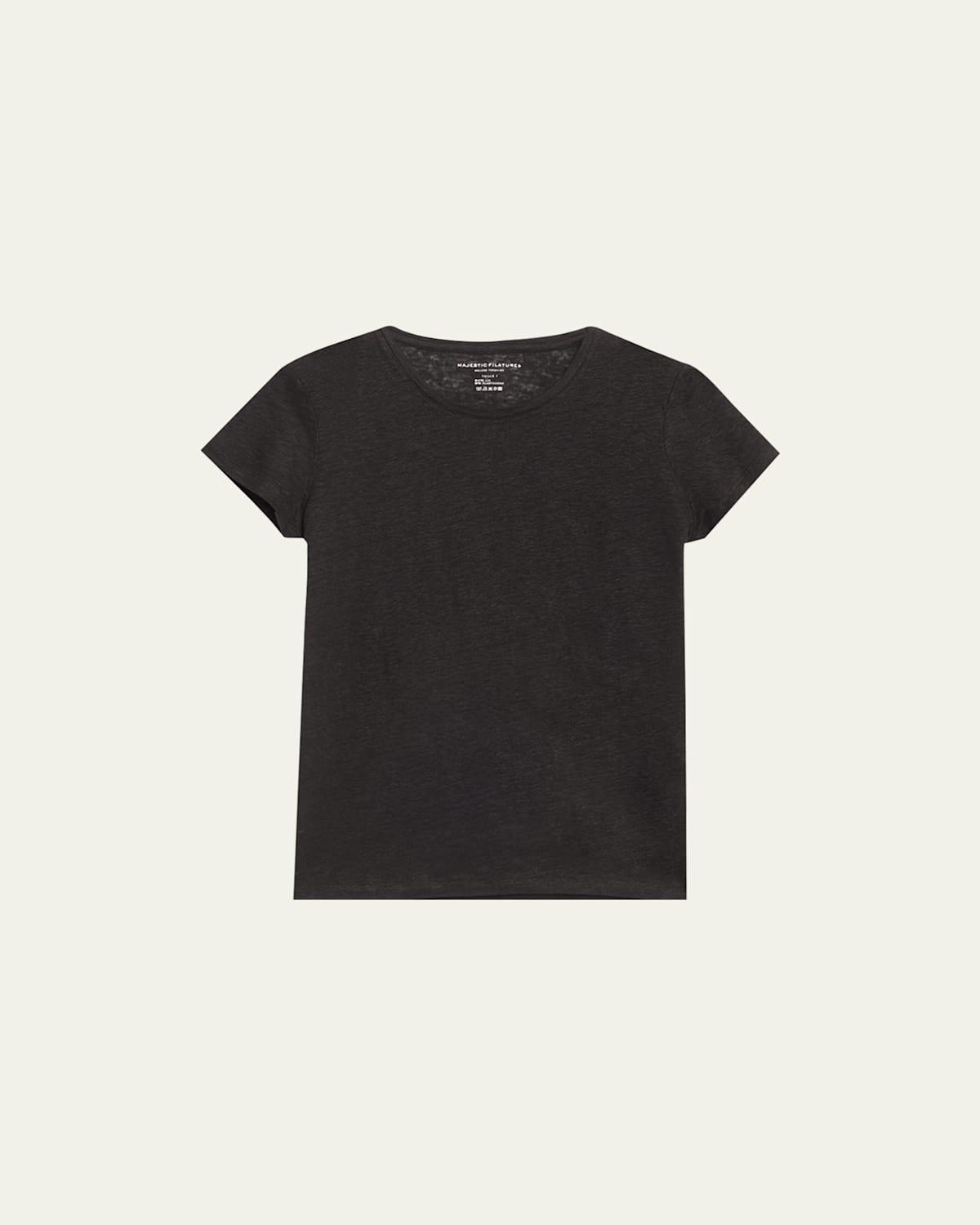 Stretch Linen Crewneck Tee Product Image