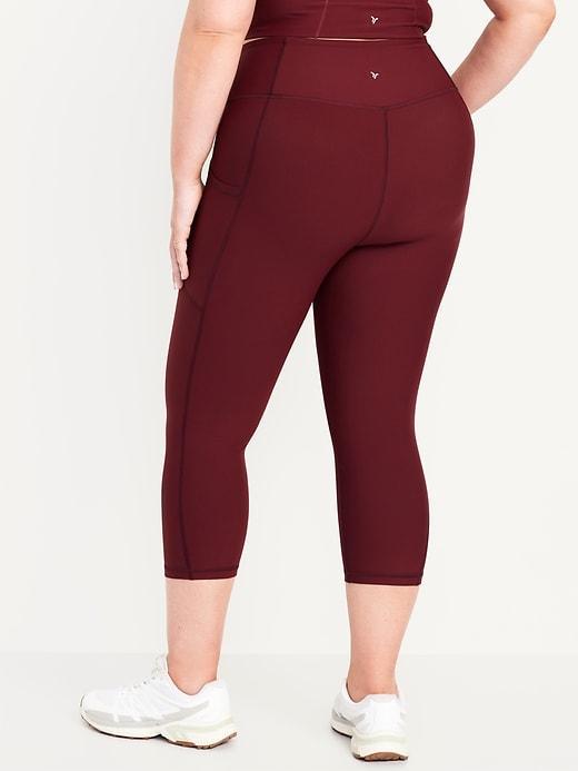 High-Waisted PowerSoft Crop Leggings Product Image