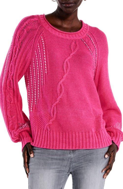 Womens Crafted Cables Crewneck Sweater Product Image