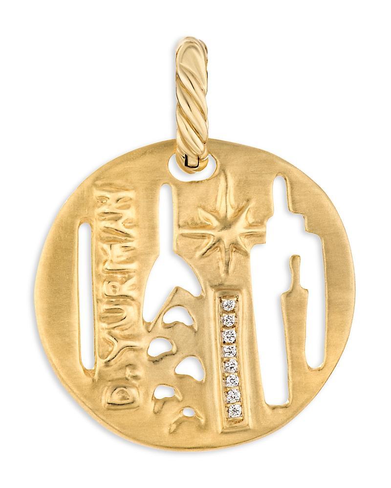 Womens DY Elements City Pendant In 18K Yellow Gold With Diamonds Product Image