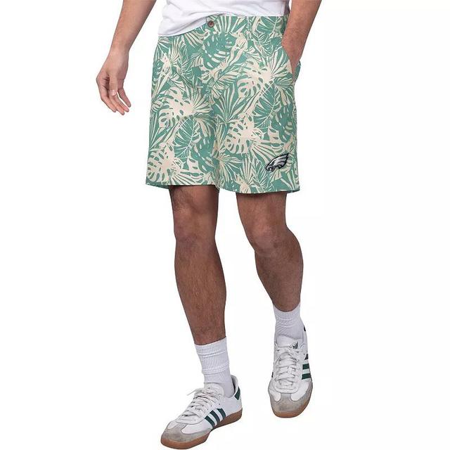 Mens Margaritaville Scarlet San Francisco 49ers Sandwashed Monstera Print Amphib Shorts Product Image