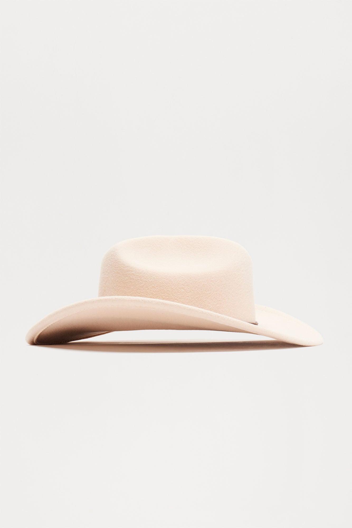 Lasso Up Cowboy Hat - Beige Product Image