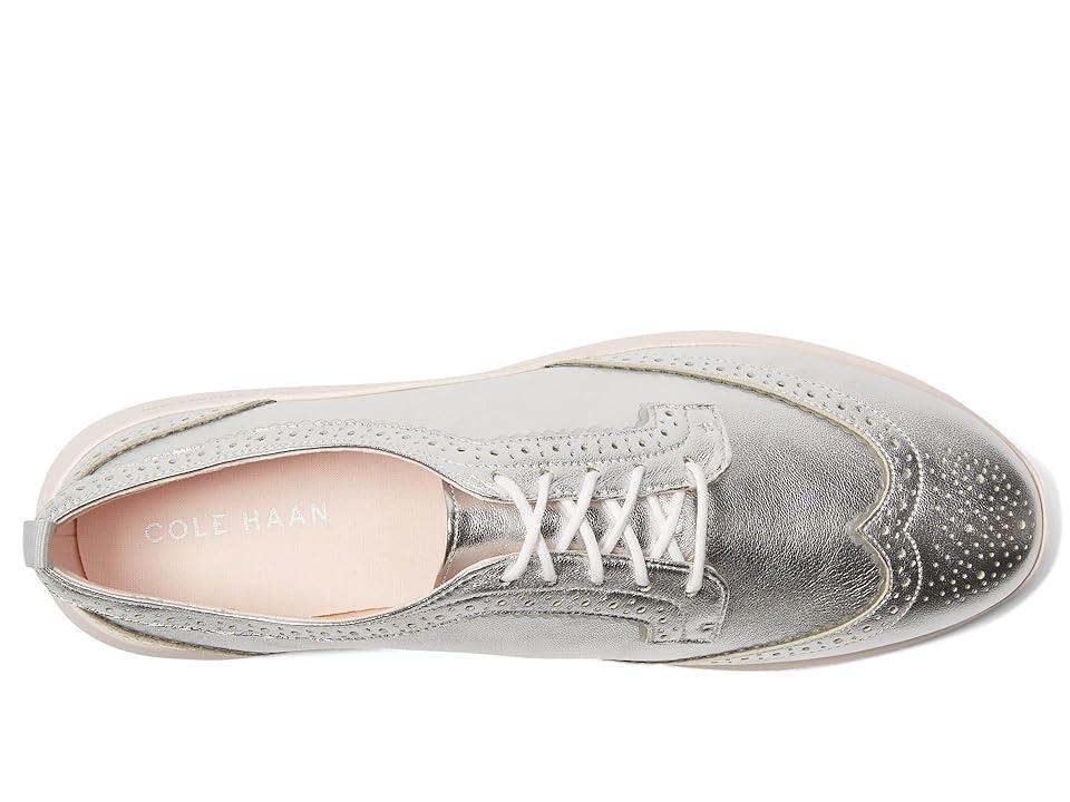 Cole Haan Zerogrand Meritt Wing Tip Oxford Talca/Primrose) Women's Flat Shoes Product Image