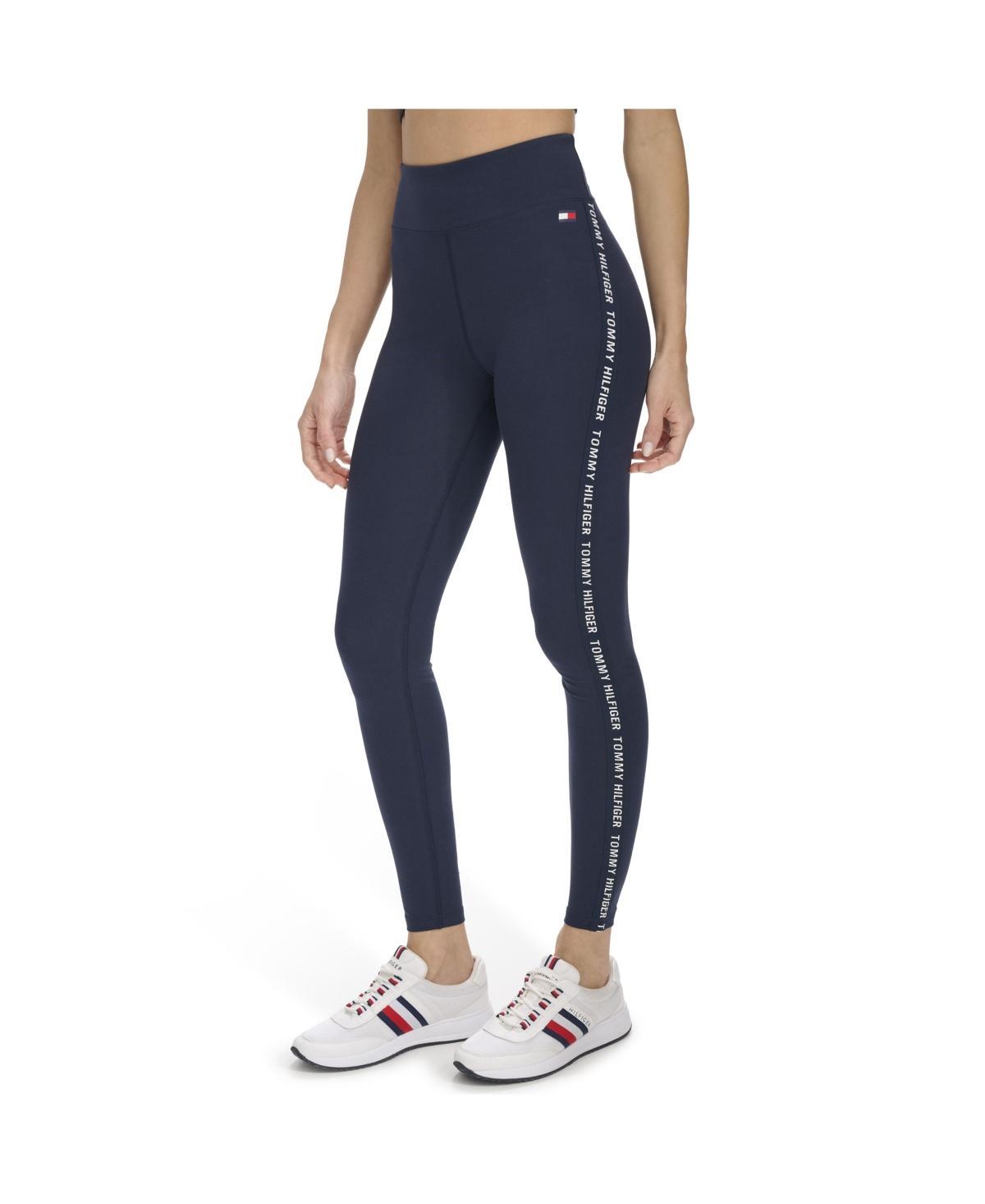 Tommy Hilfiger Womens High Rise Full Length Legging With Logo Taping Product Image