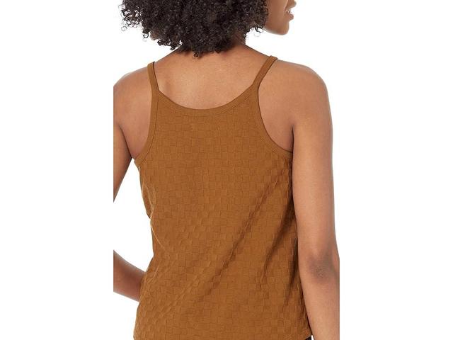 Madewell Chess Check Tank (Sepia) Women's Clothing Product Image