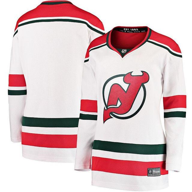 Womens Fanatics Branded White New Jersey Devils 2022/23 Heritage Premier Breakaway Jersey Product Image