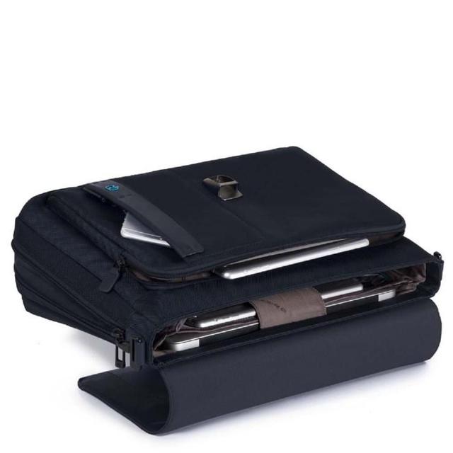 PIQUADRO Blue Workbook Briefcase In Grey Product Image