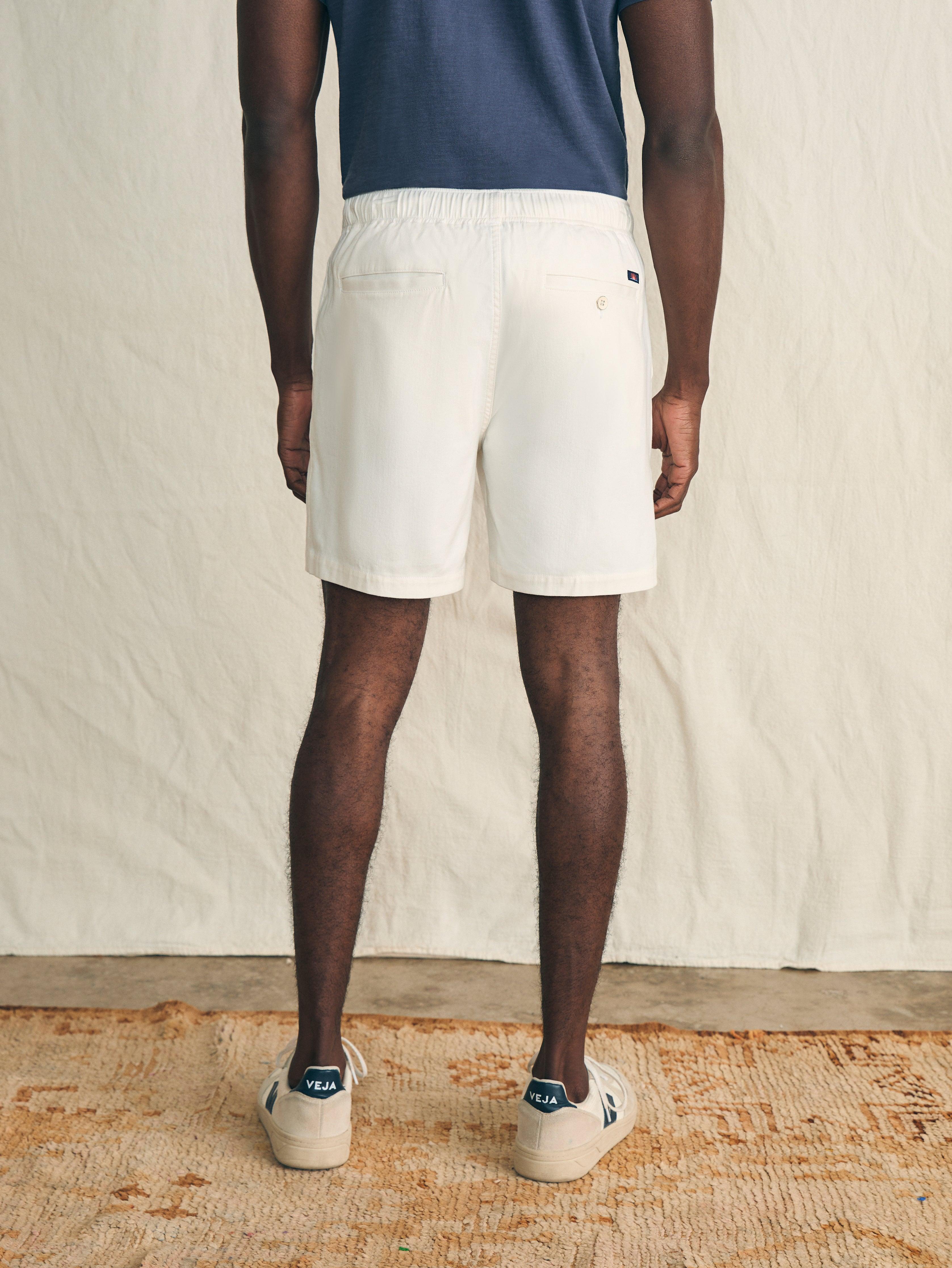 Essential Drawstring Short (6.5" Inseam) - Solar White Male Product Image