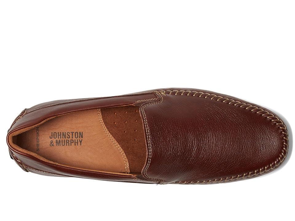 Johnston & Murphy Cort Whipstitch Venetian (Mahogany Full Grain) Men's Shoes Product Image