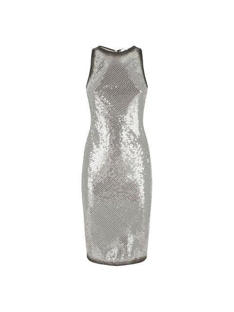 Silver mini dress Product Image