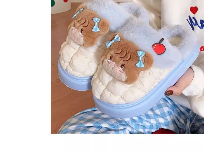 Cartoon Fluffy Slippers Product Image