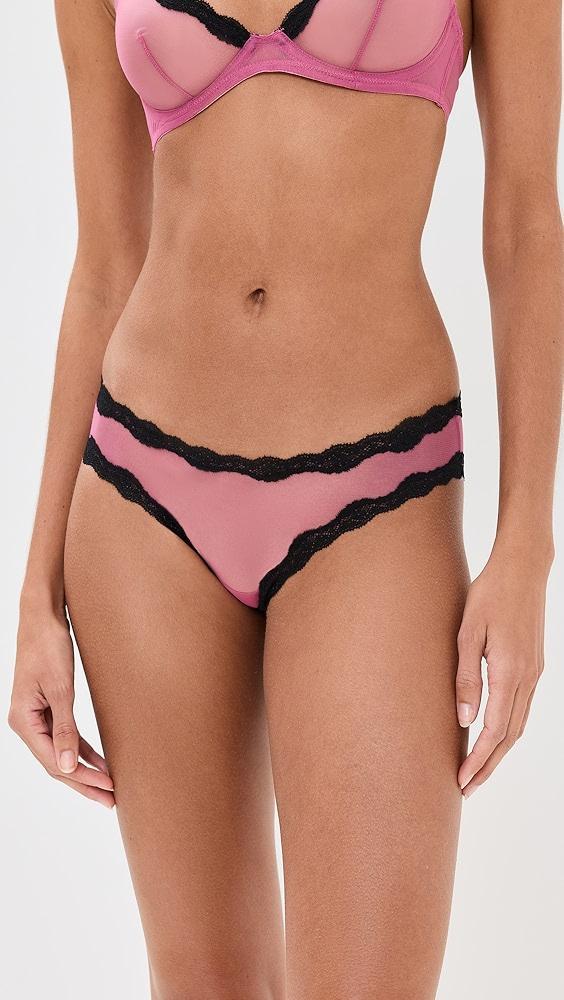 Fleur du Mal Sheer Tulle Bikini Panties | Shopbop Product Image