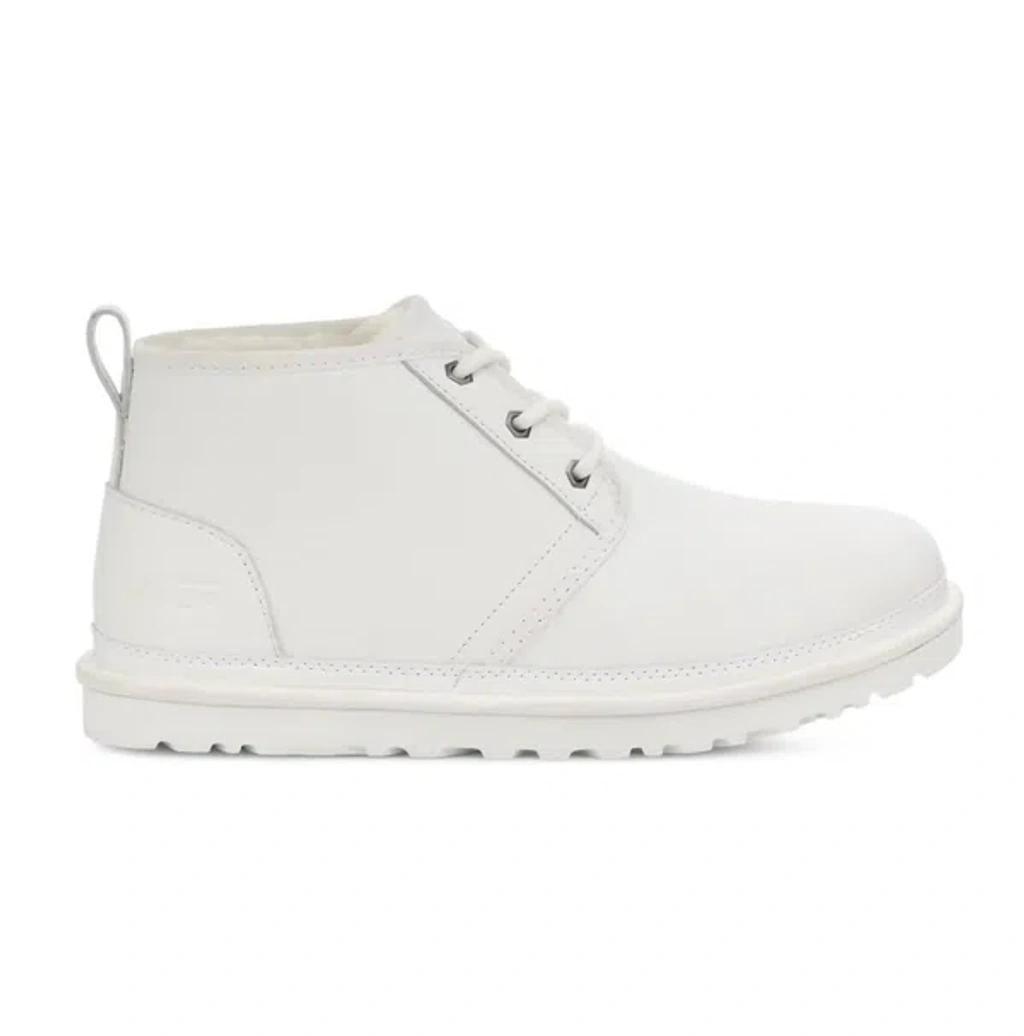 UGG Neumel Leather Chukka Boots In White Product Image