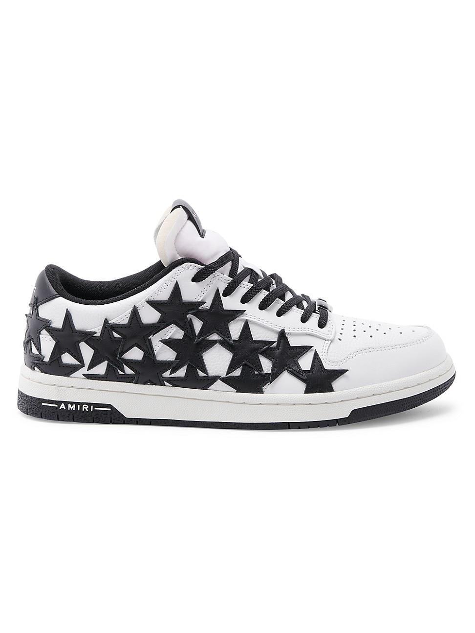 Mens Stars Leather Low-Top Sneakers Product Image